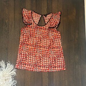 Ann Taylor ruffle sleeve blouse